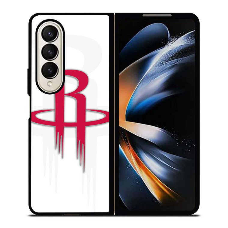 HOUSTON ROCKETS WHITE LOGO Samsung Galaxy Z Fold 4 Case Cover