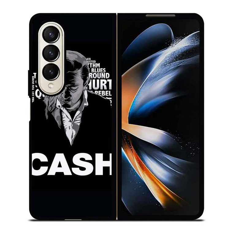 JOHNNY CASH MIDDLE CLIPART Samsung Galaxy Z Fold 4 Case Cover