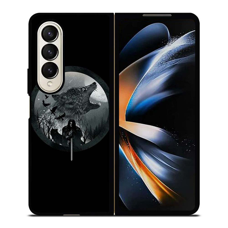 JON SNOW WOLF Samsung Galaxy Z Fold 4 Case Cover