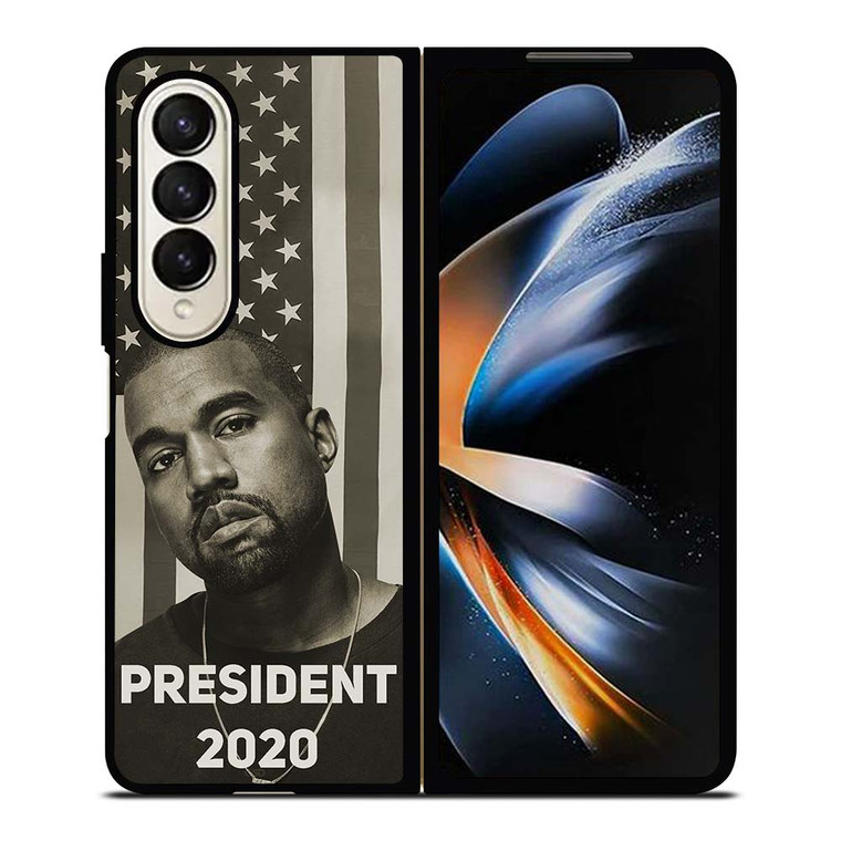 KANYE WEST 2020 USA PRESIDENT Samsung Galaxy Z Fold 4 Case Cover KANYE WEST 2020 USA PRESIDENT Samsung Galaxy Z Fold 4 Case Cover