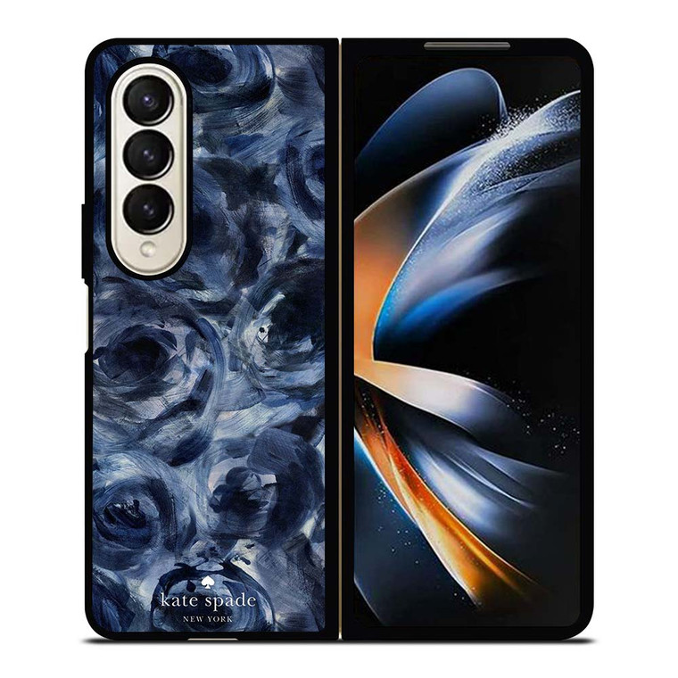 KATE SPADE NEW YORK ABSTRACT BLUE Samsung Galaxy Z Fold 4 Case Cover