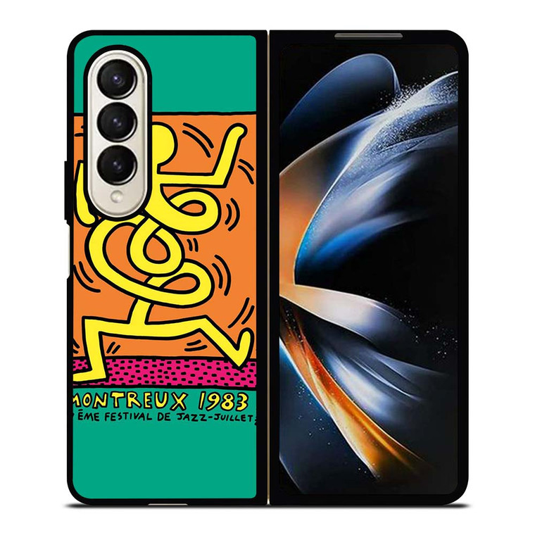 KEITH HARING MONTREUX 1983 Samsung Galaxy Z Fold 4 Case Cover