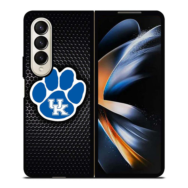KENTUCKY WILDCATS METAL LOGO Samsung Galaxy Z Fold 4 Case Cover