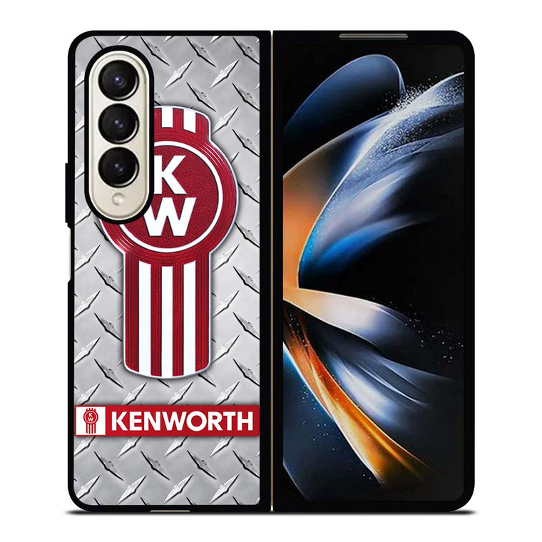 KENWORTH TRUCKS METAL PLATE Samsung Galaxy Z Fold 4 Case Cover