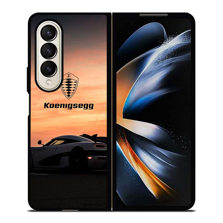 KOENIGSEGG CAR SUNSET LOGO Samsung Galaxy Z Fold 4 Case Cover KOENIGSEGG CAR SUNSET LOGO Samsung Galaxy Z Fold 4 Case Cover