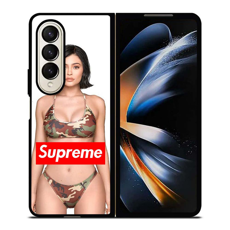 KYLIE JENNER SUPREME CAMO Samsung Galaxy Z Fold 4 Case Cover