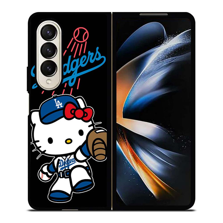 LA DODGERS HELLO KITTY BASEBALL Samsung Galaxy Z Fold 4 Case Cover
