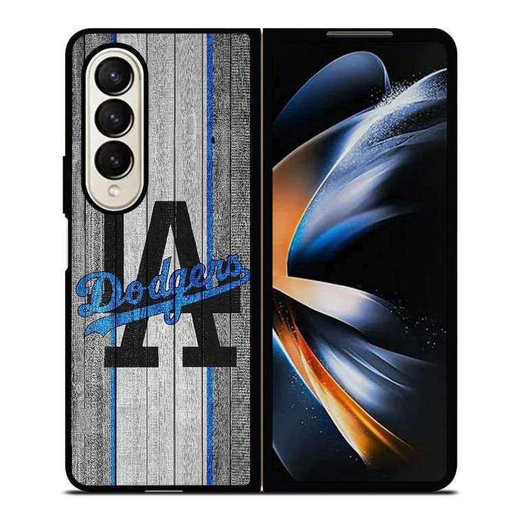 LA LOS ANGELES DODGERS WOODEN LOGO Samsung Galaxy Z Fold 4 Case Cover