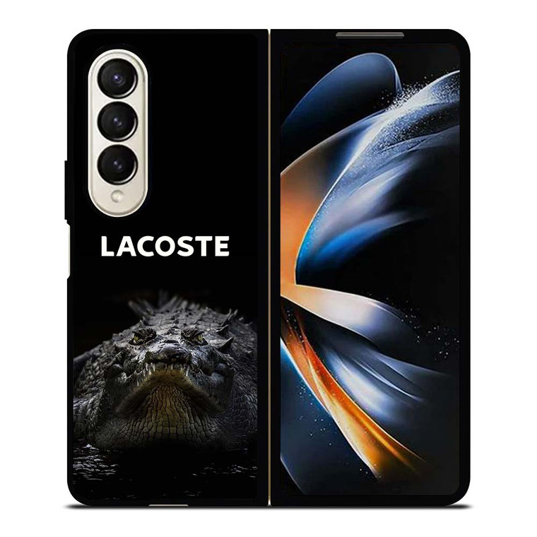 LACOSTE CROCODILE BLACK Samsung Galaxy Z Fold 4 Case Cover LACOSTE CROCODILE BLACK Samsung Galaxy Z Fold 4 Case Cover
