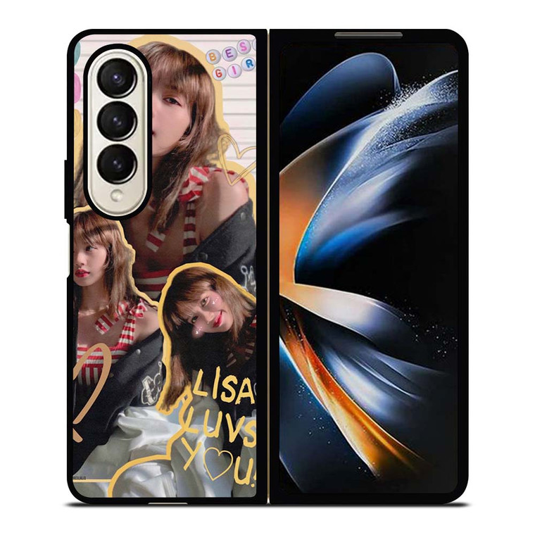 LALISA BLACKPINK CUTE COLLAGE Samsung Galaxy Z Fold 4 Case Cover