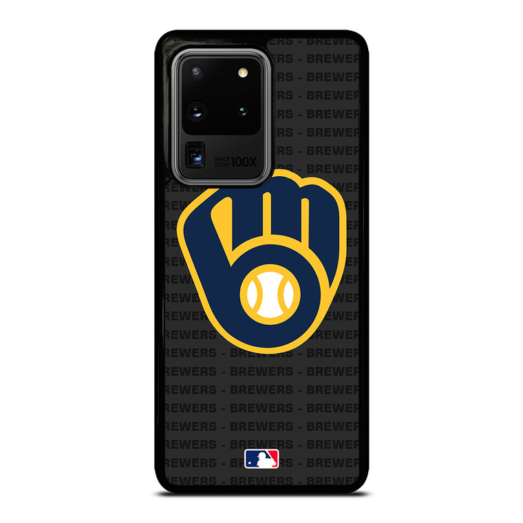 MILWAUKEE BREWERS BASEBALL BLACK Samsung Galaxy S20 Ultra Case Cover