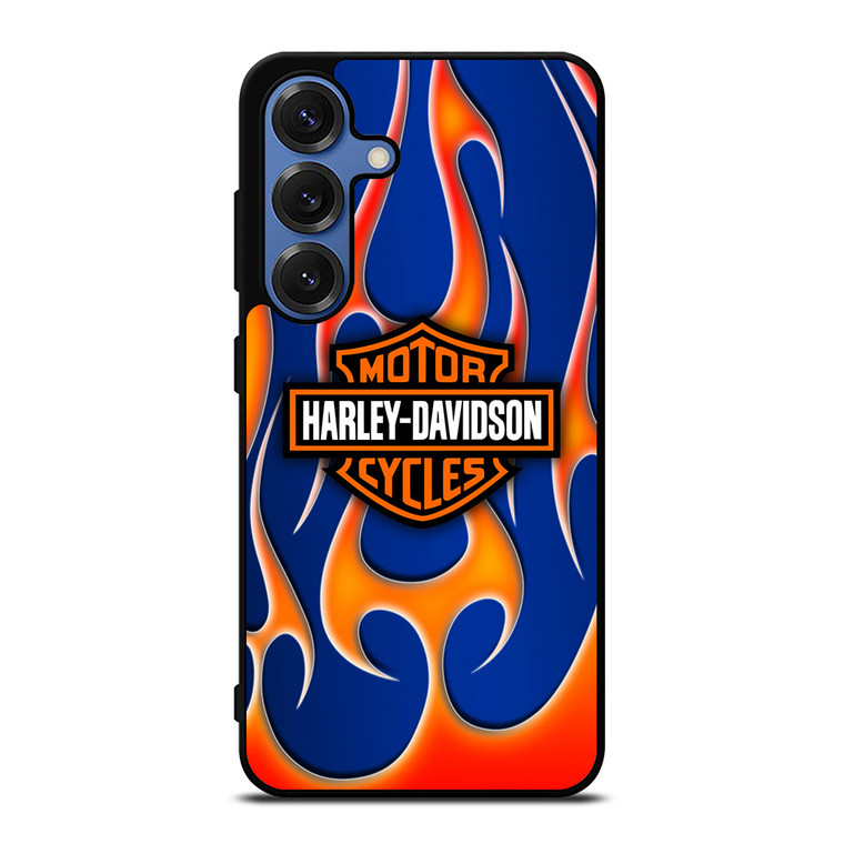 HARLEY DAVIDSON BLUE FLAME LOGO Samsung Galaxy Z Fold 3 Case Cover