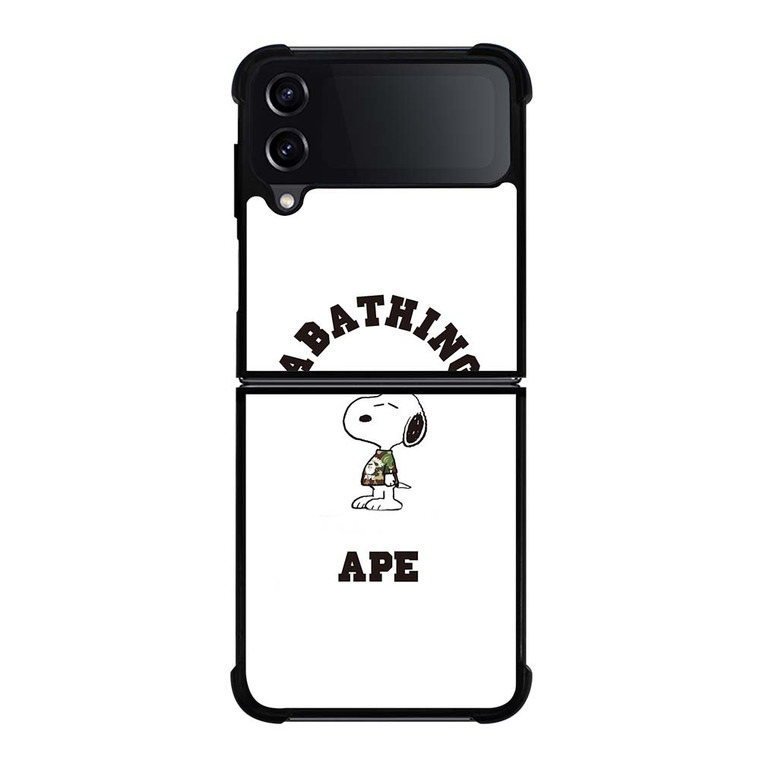 A BATHING APE BAPE SNOOPY Samsung Galaxy Z Flip 4 Case Cover