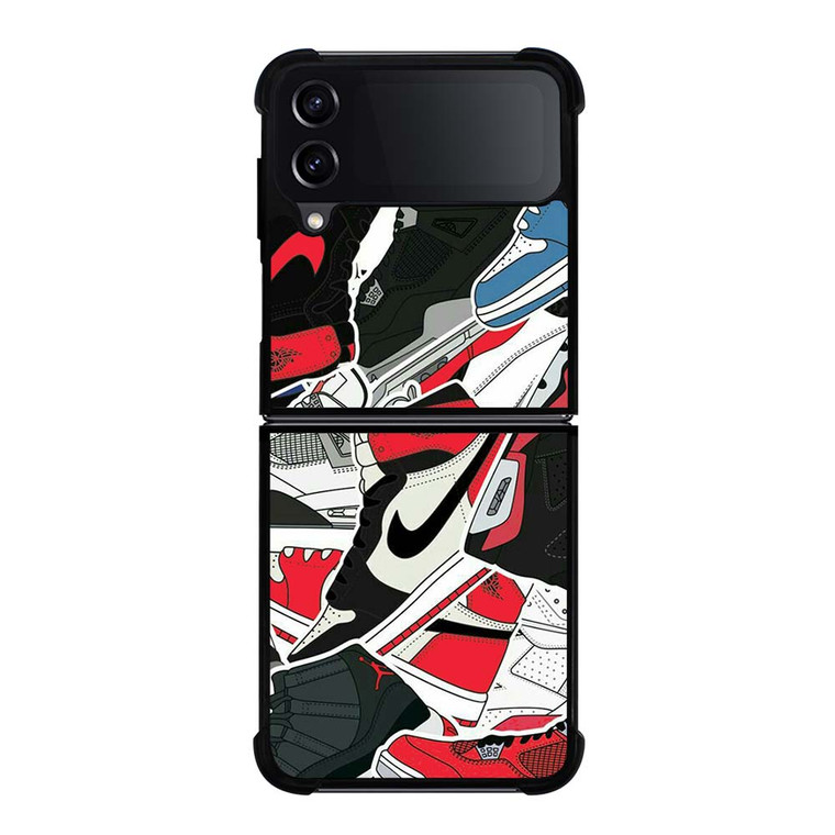 AIR JORDAN NIKE COLLAGE 2 Samsung Galaxy Z Flip 4 Case Cover