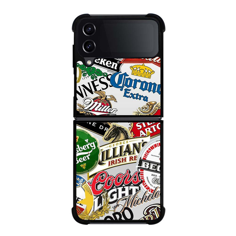 ALL BEER BRAND LOGO Samsung Galaxy Z Flip 4 Case Cover