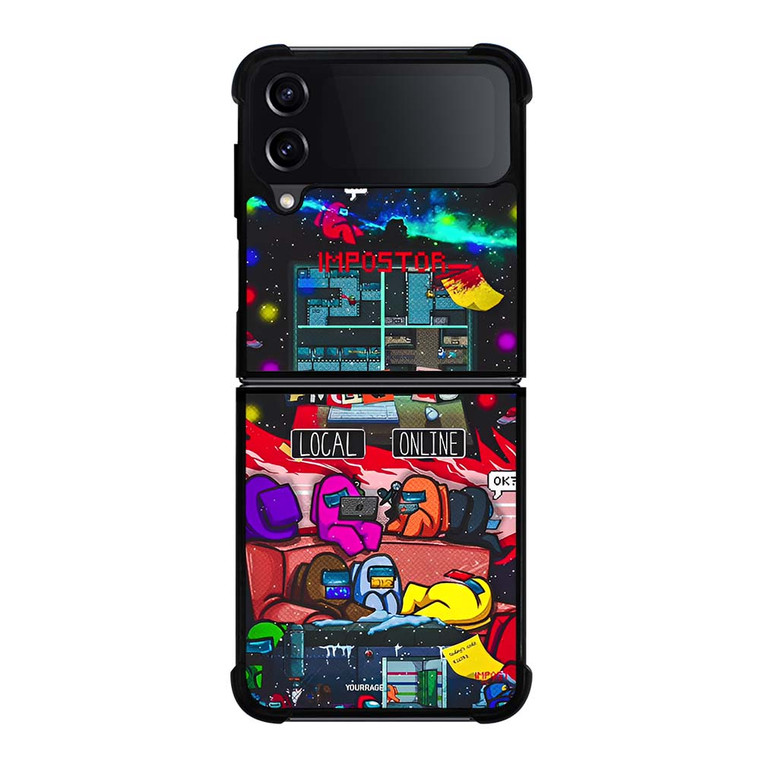 AMONG US LOCAL ONLINE Samsung Galaxy Z Flip 4 Case Cover