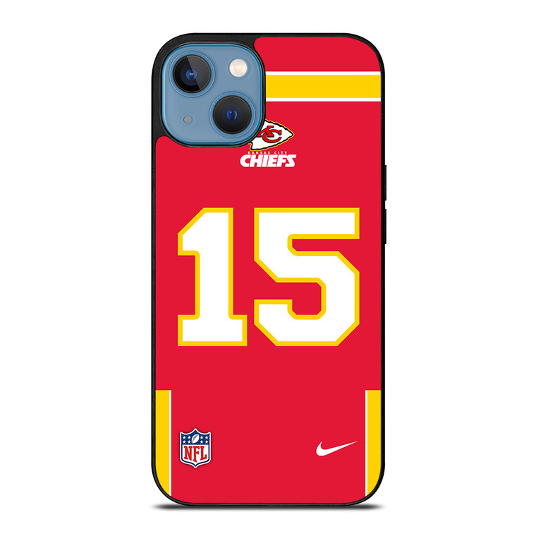 KANSAS CITY CHIEFS PATRICK MAHOMES 15 NFL NIKE iPhone 13 Case Cover