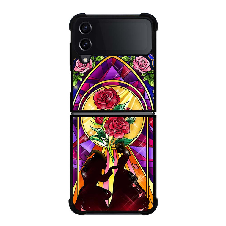 BEAUTY AND THE BEAST ROSE FLAWER Samsung Galaxy Z Flip 4 Case Cover