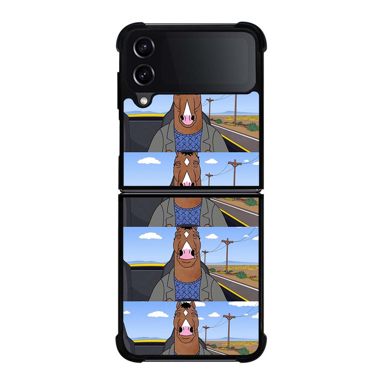 BOJACK HORSEMAN FACE COLLAGE Samsung Galaxy Z Flip 4 Case Cover