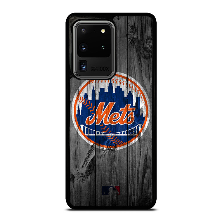 NEW YORK METS BASEBALL MLB WOOD LOGO Samsung Galaxy S20 Ultra Case Cover