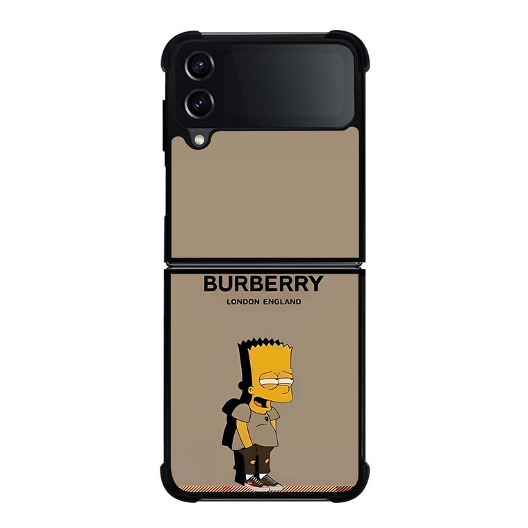BURBERRY LONDON THE SIMPSONS Samsung Galaxy Z Flip 4 Case Cover