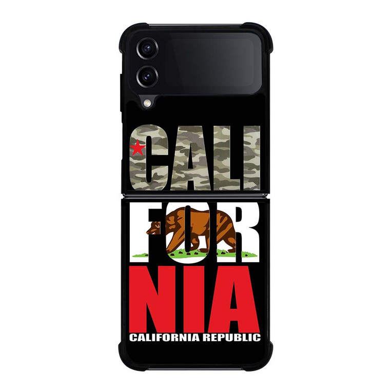 CALIFORNIA REPUBLIC CAMO SYMBOL Samsung Galaxy Z Flip 4 Case Cover