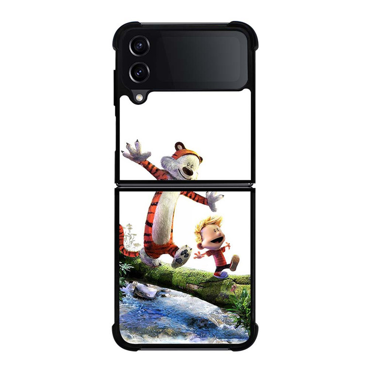 CALVIN AND HOBBES RIVER WOOD Samsung Galaxy Z Flip 4 Case Cover