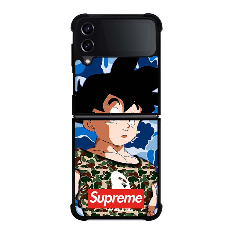 CAMO GOHAN BAPE SUPREME Samsung Galaxy Z Flip 4 Case Cover