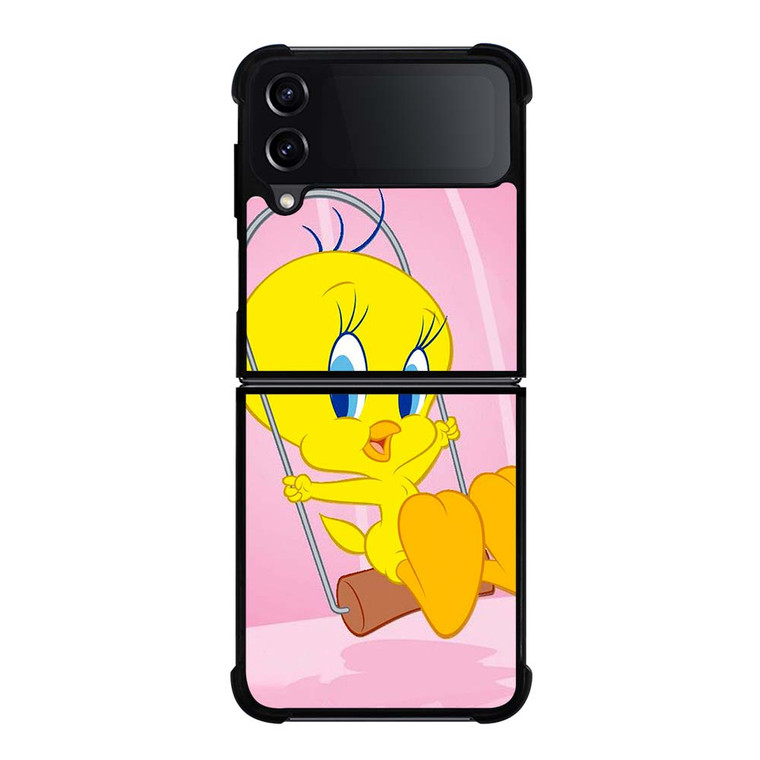 CARTOON TWEETY BIRD Looney Tunes Samsung Galaxy Z Flip 4 Case Cover