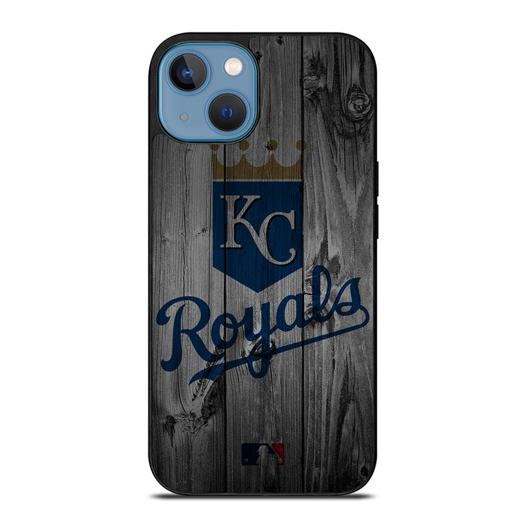 KANSAS CITY ROYALS BASEBALL MLB WOOD LOGO iPhone 13 Case Cover