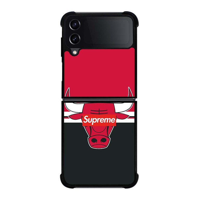 CHICAGO BULLS SUPREME LOGO Samsung Galaxy Z Flip 4 Case Cover
