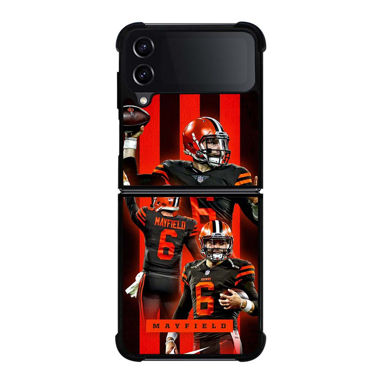 CLEVELAND BROWNS BAKER MAYFIELD 6 Samsung Galaxy Z Flip 4 Case Cover