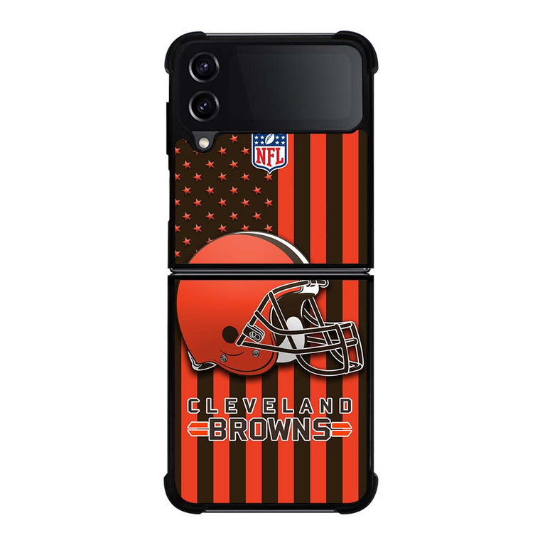 CLEVELAND BROWNS NFL Samsung Galaxy Z Flip 4 Case Cover