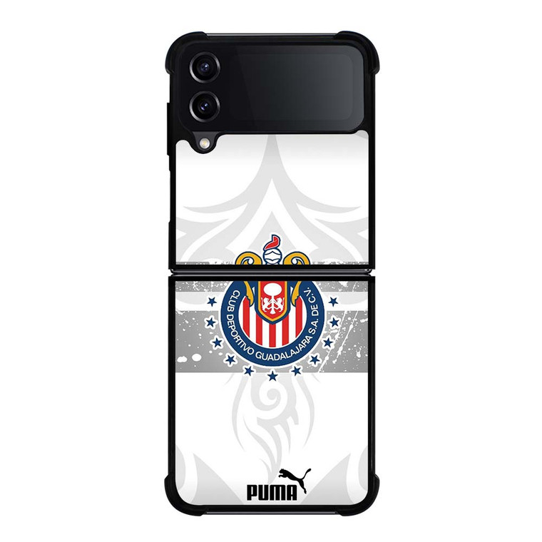 CLUB DEPORTIVO GUADALAJARA PUMA WHITE Samsung Galaxy Z Flip 4 Case Cover
