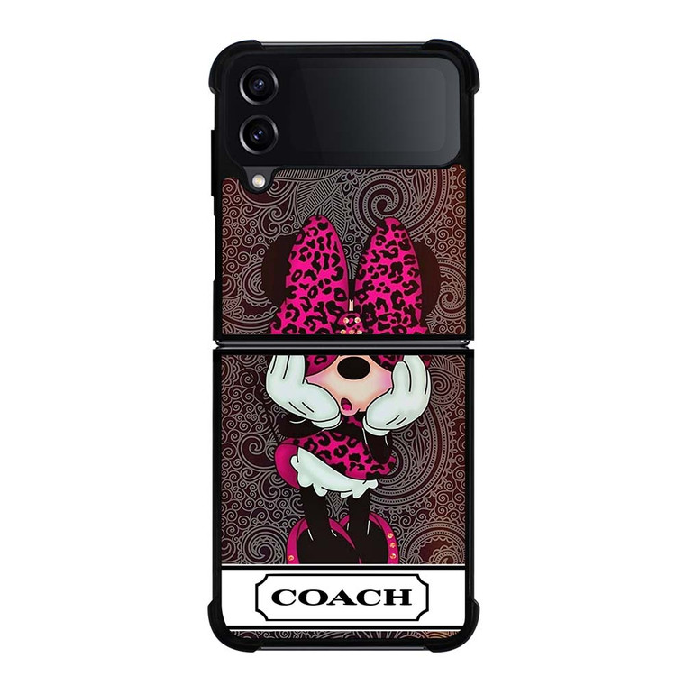 COACH NEW YORK MINNIE MOUSE CUTE Samsung Galaxy Z Flip 4 Case Cover