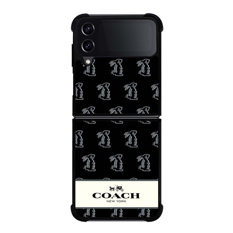 COACH NEW YORK BUNNY Samsung Galaxy Z Flip 4 Case Cover