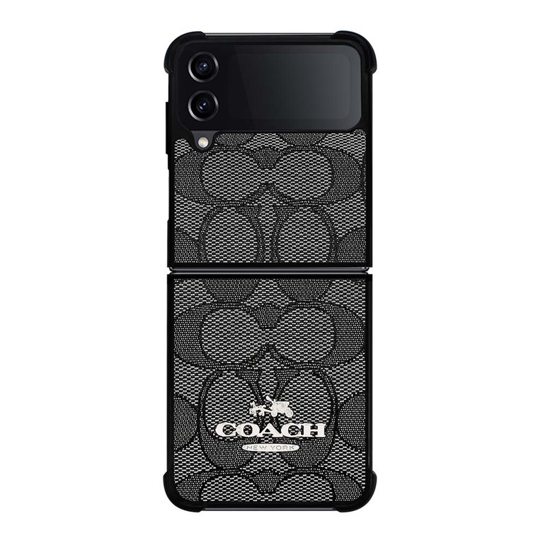 COACH NEW YORK CHARLIE SIGNATURE Samsung Galaxy Z Flip 4 Case Cover