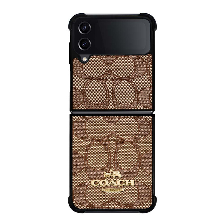 COACH NEW YORK PATTERN Samsung Galaxy Z Flip 4 Case Cover