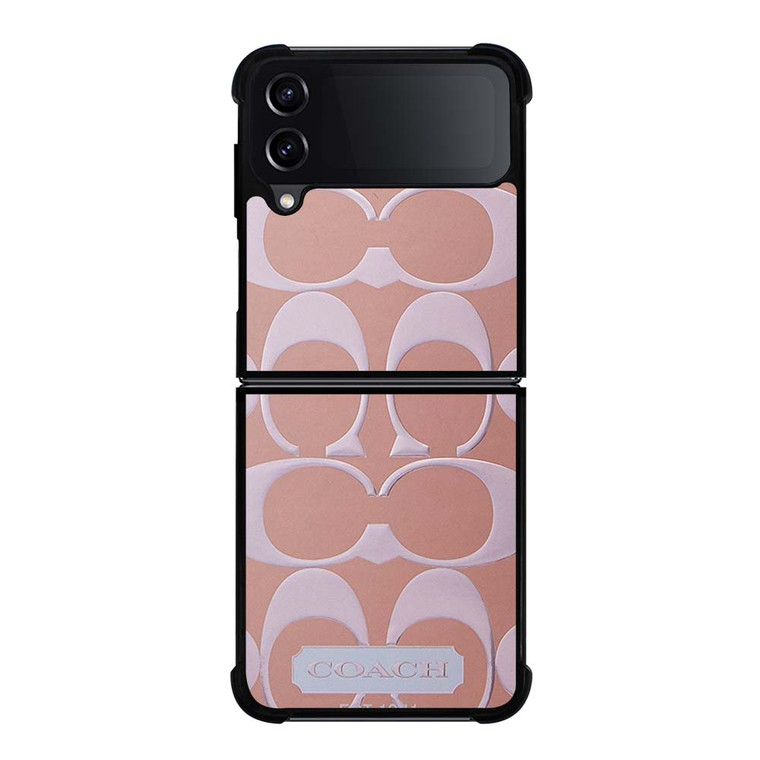 COACH NEW YORK PINK PATTERN Samsung Galaxy Z Flip 4 Case Cover