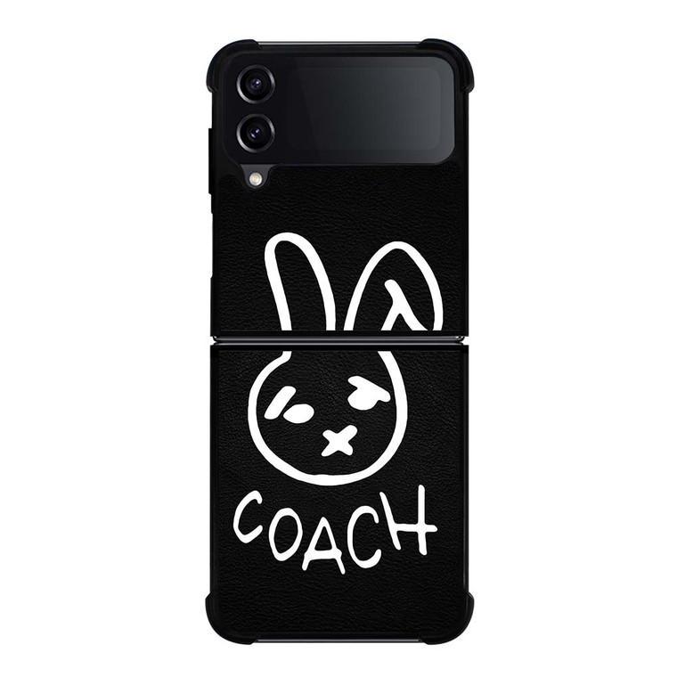 COACH NEW YORK RABBIT LEATHER Samsung Galaxy Z Flip 4 Case Cover