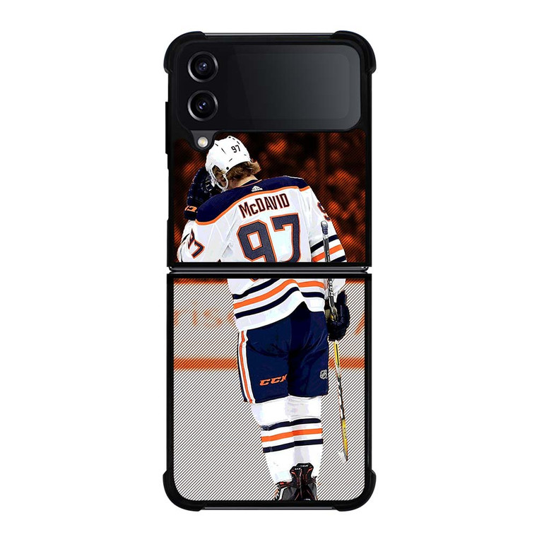CONNOR MCDAVID EDMONTON OILERS NHL Samsung Galaxy Z Flip 4 Case Cover