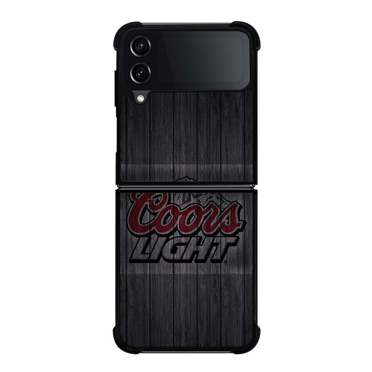 COORS LIGHT WOODEN LOGO Samsung Galaxy Z Flip 4 Case Cover