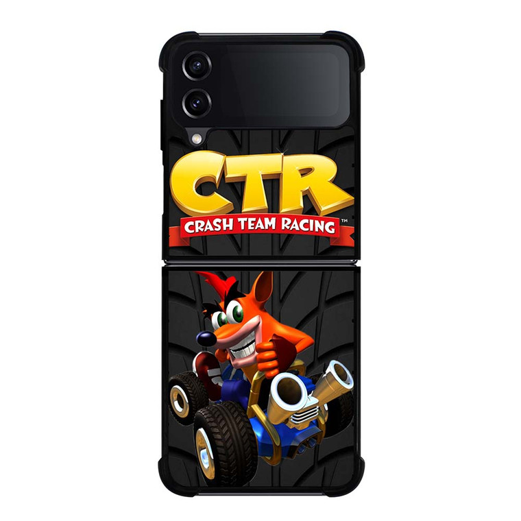 CRASH TEAM RACING BANDICOOT CTR TIRE Samsung Galaxy Z Flip 4 Case Cover