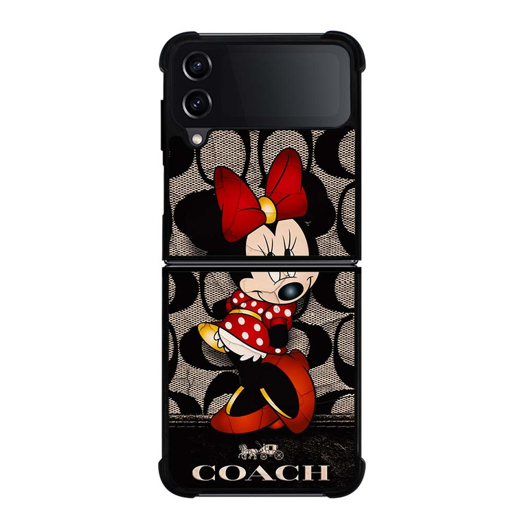 CUTE COACH MINNIE MOUSE Samsung Galaxy Z Flip 4 Case Cover
