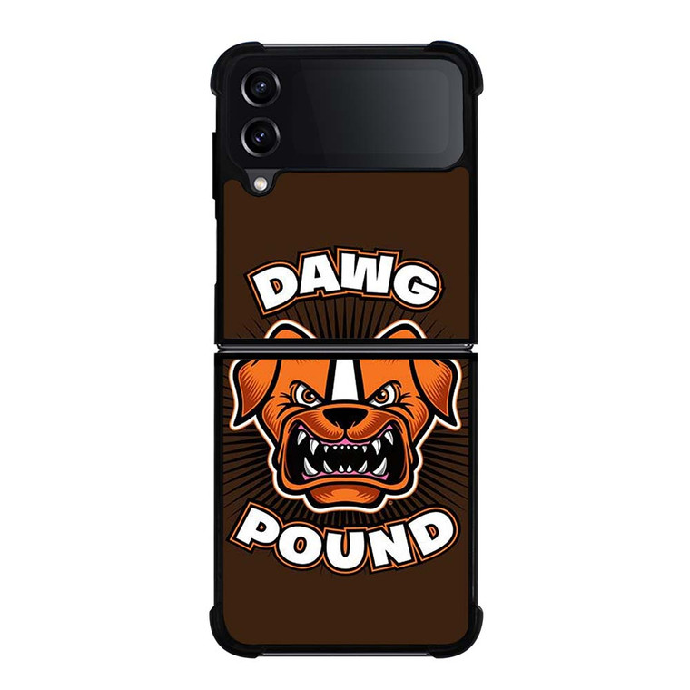 DAWG POUND CLEVELAND BROWNS Samsung Galaxy Z Flip 4 Case Cover