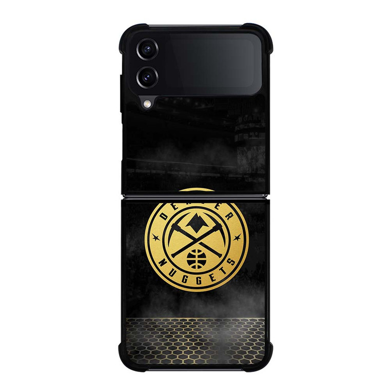 DENVER NUGGETS GOLD METAL Samsung Galaxy Z Flip 4 Case Cover