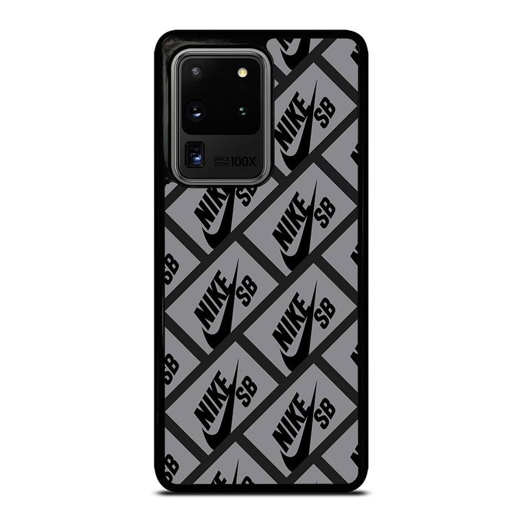 NIKE SB SKATEBOARD BOX PATTERN GREY Samsung Galaxy S20 Ultra Case Cover