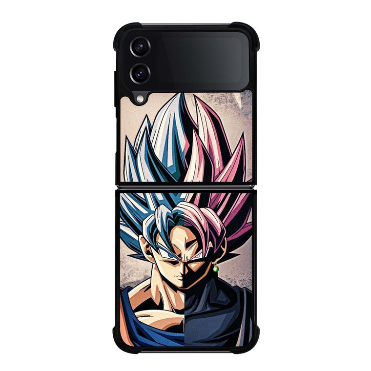 DRAGON BALL GOKU AND BLACK GOKU FACE Samsung Galaxy Z Flip 4 Case Cover