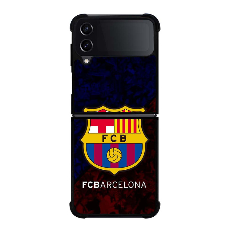 FC BARCELONA LOGO FOOTBALL Samsung Galaxy Z Flip 4 Case Cover