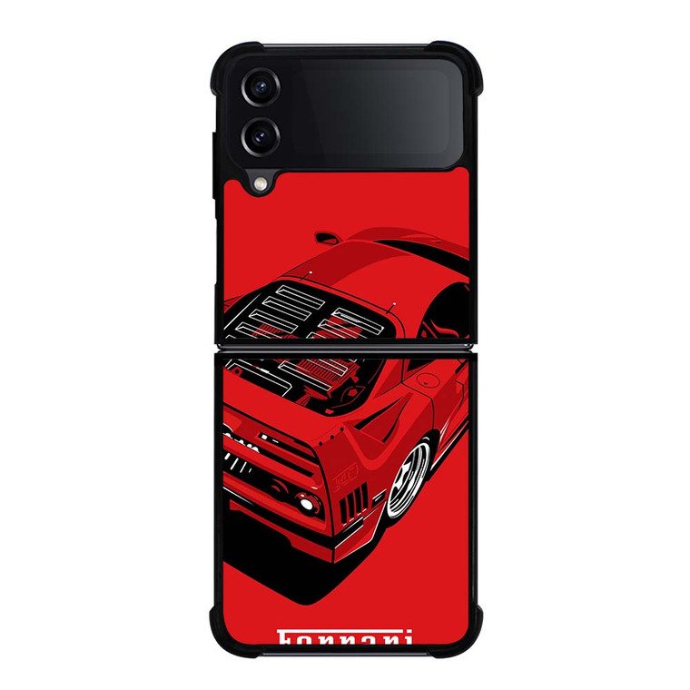 FERRARI F40 ILLUSTRATION Samsung Galaxy Z Flip 4 Case Cover
